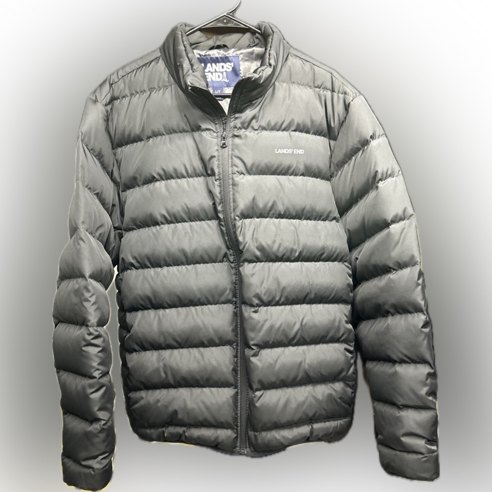 Mens Lands End black jacket.